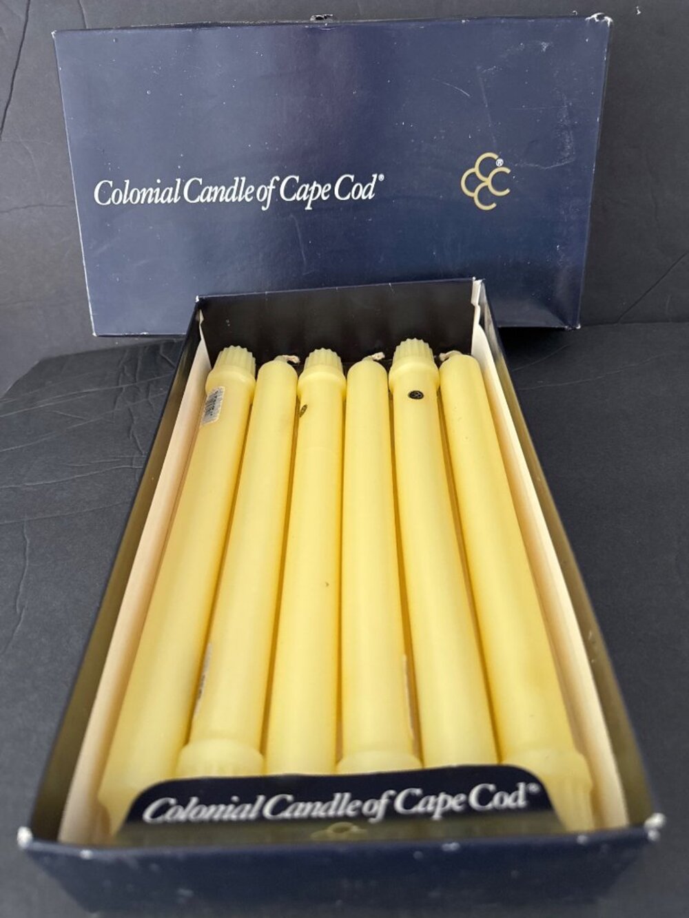 Colonial Candle Of Cape Cod 6 Classic Candles Yellow 10 Inch Tapers